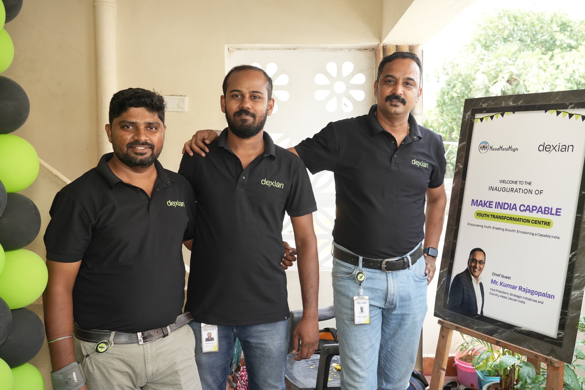 Team at the youth transformation centre inauguration