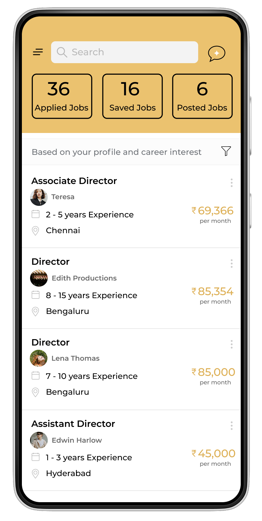 Jobs & applications