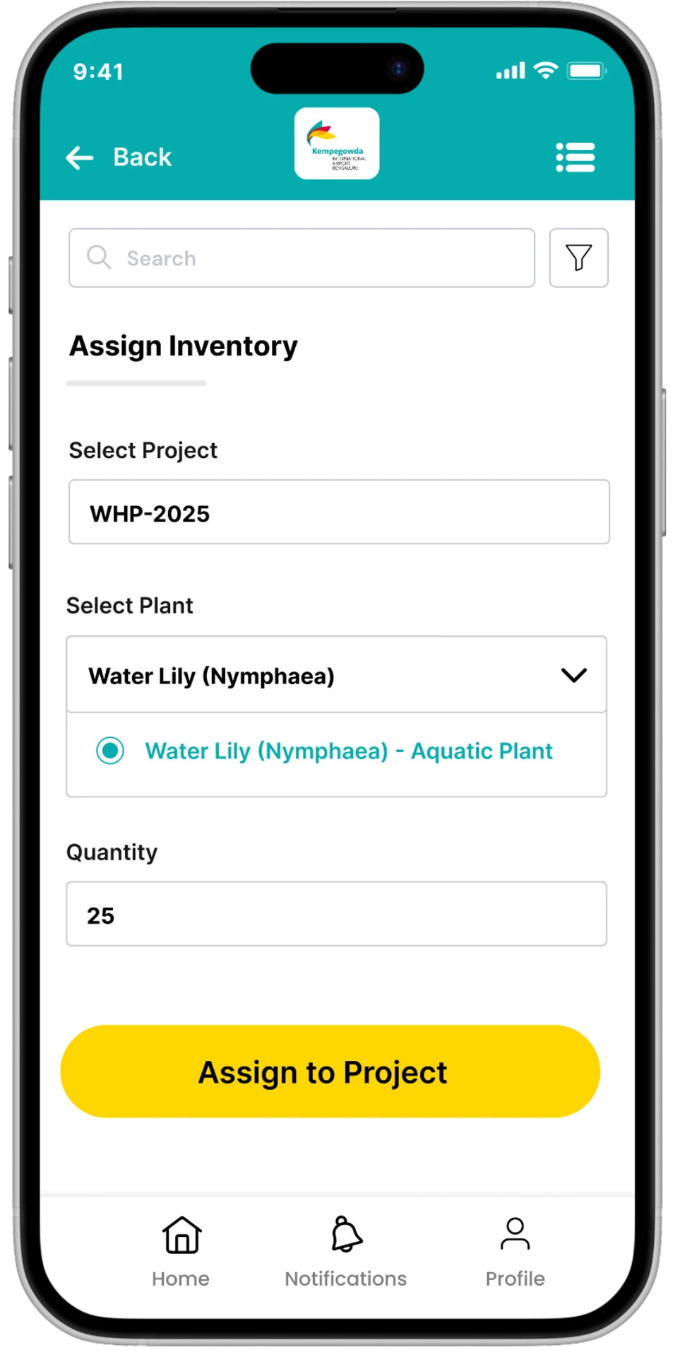 Project masters — mobile screen 2